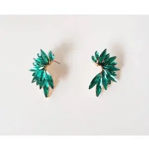 Pendientes retro verde new
