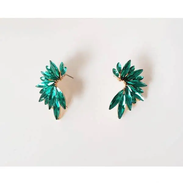 Pendientes retro verde new