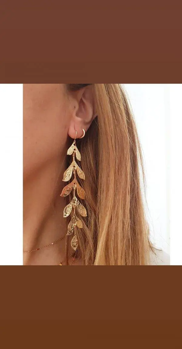 Pendientes hojas cascada - Imagen 2