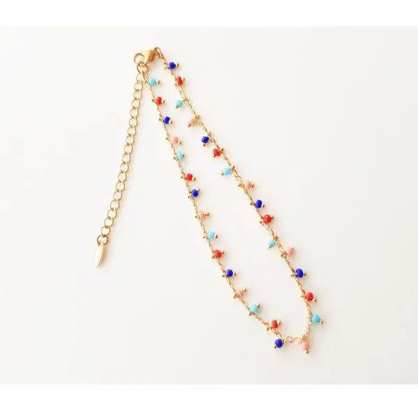 Pulsera|tobillera bolitas (+ colores) - Imagen 2
