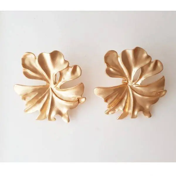 Pendientes flor maxi - Agotado -