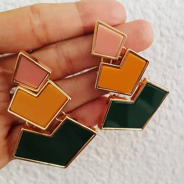 Pendientes tricolor - Imagen 2