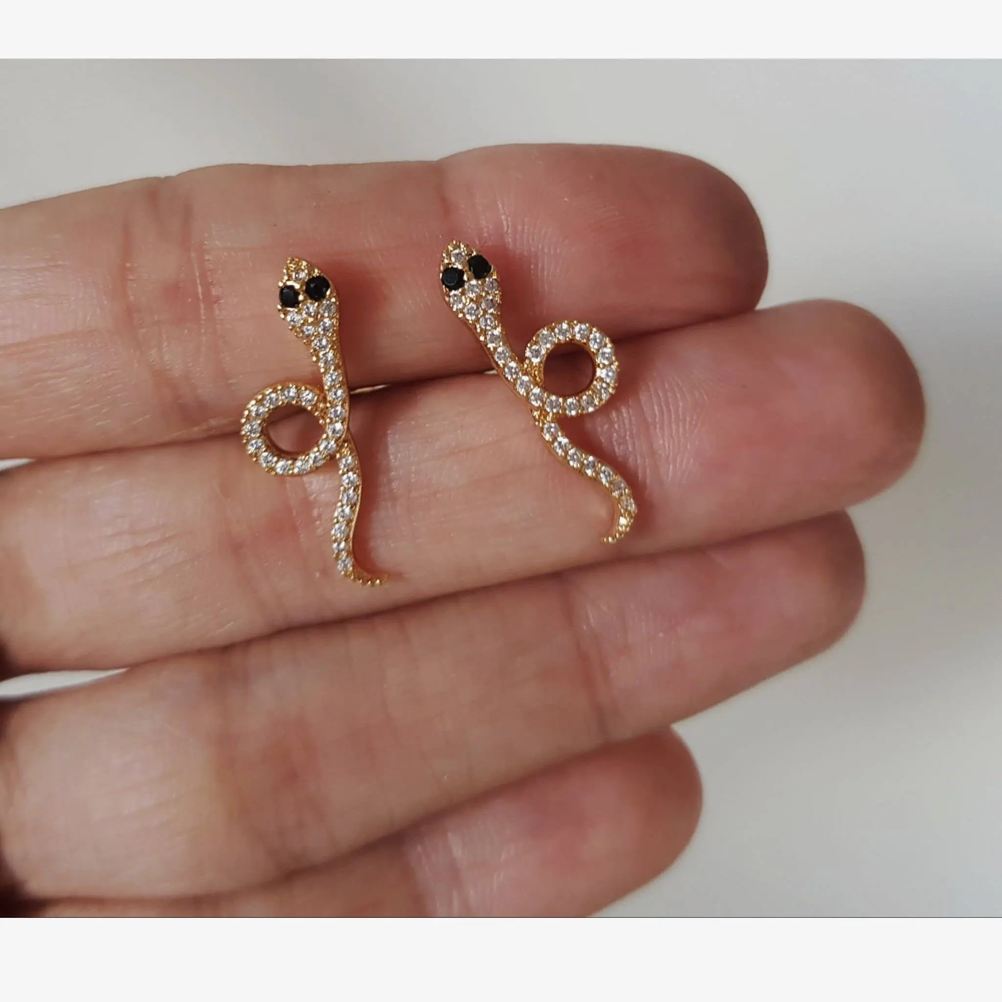 Pendientes Snake circonitas ( + colores)