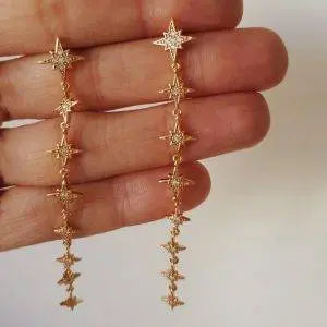 Pendientes estrellas cascada - Agotado -