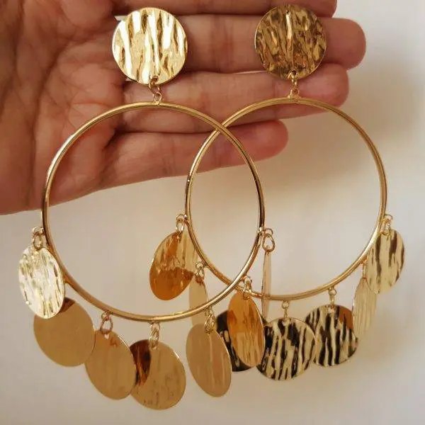 Aros monedas maxi