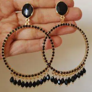 Aros piedras colgantes (+ colores)