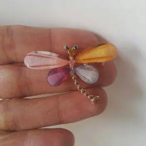 Broche Libélula pastel
