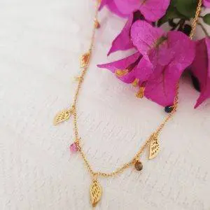 Collar Plumitas colores