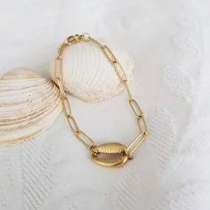 Pulsera concha dorada - Agotado -