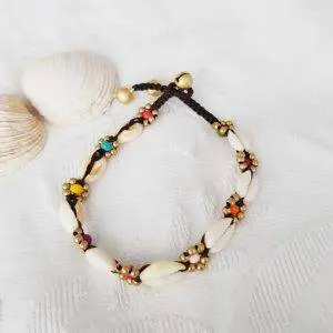 Tobillera conchas colores - Agotado -