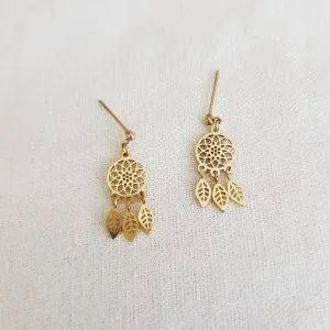 Pendientes mini pluma
