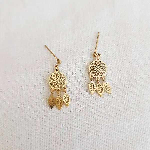 Pendientes mini pluma