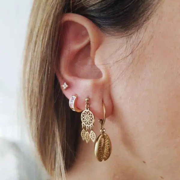 Pendientes mini pluma - Imagen 2