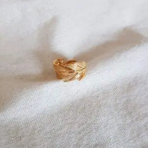 Anillo hoja maxi
