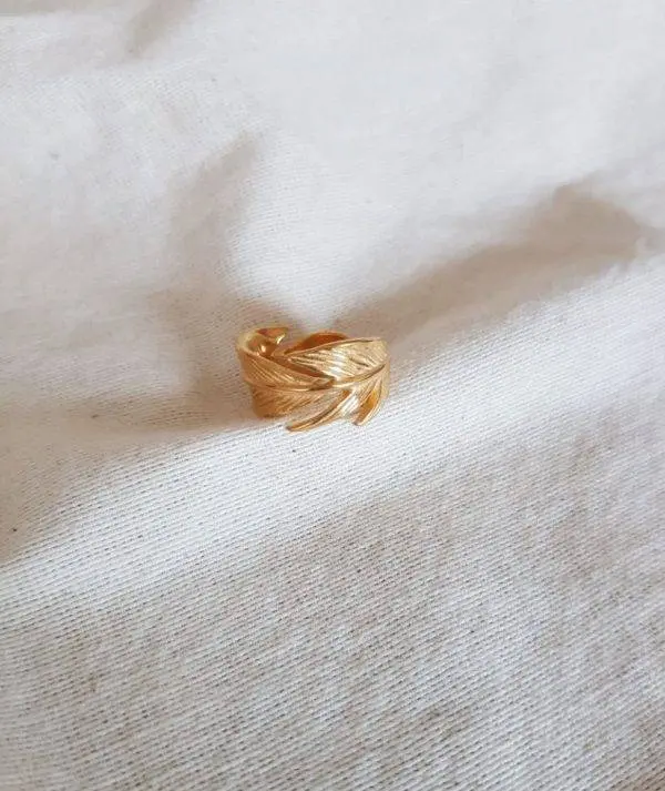 Anillo hoja maxi