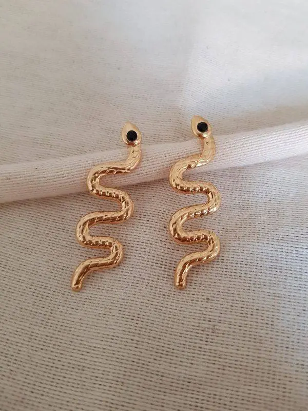 Pendientes serpiente ojo