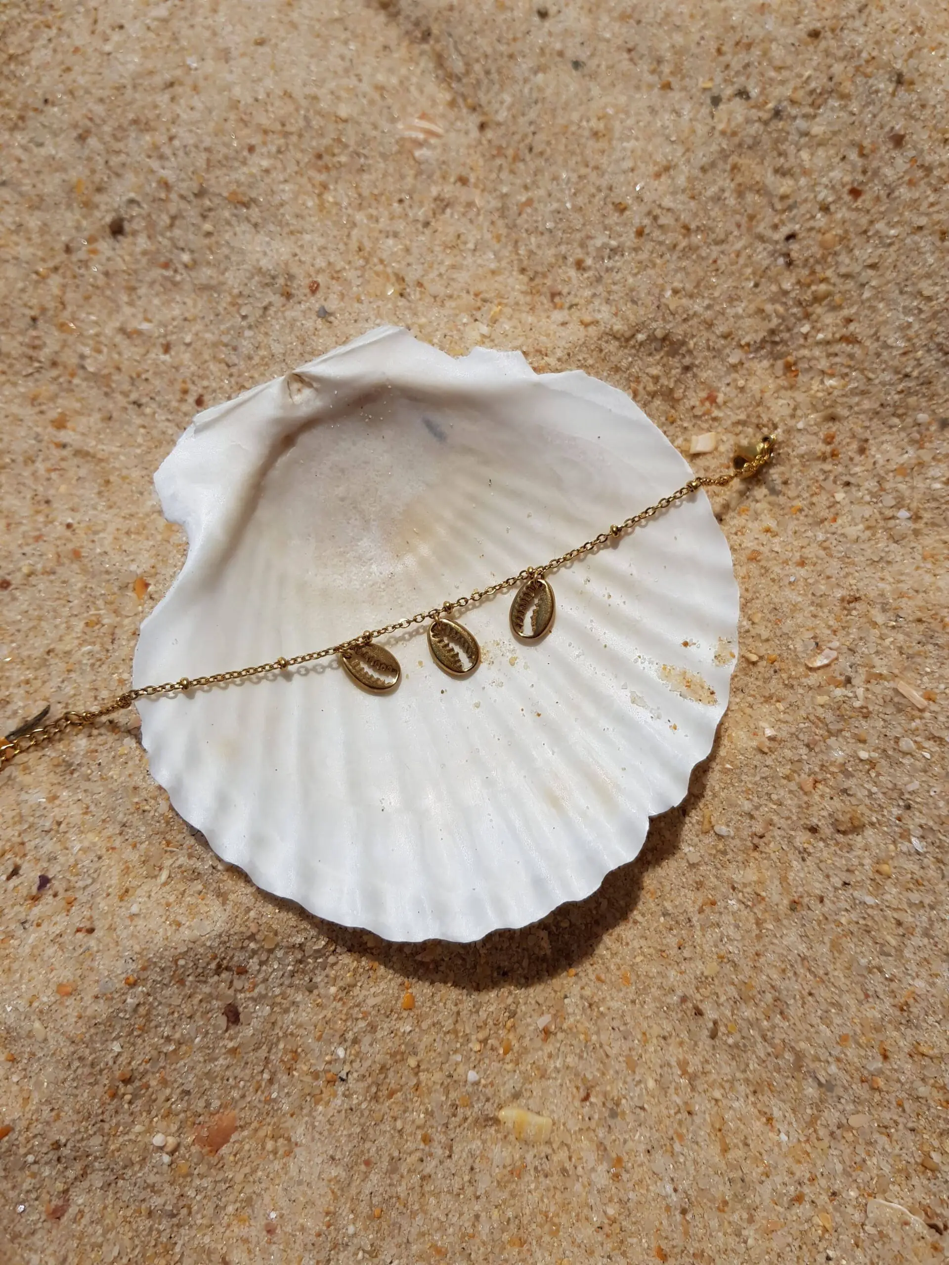 Pulsera conchas gold