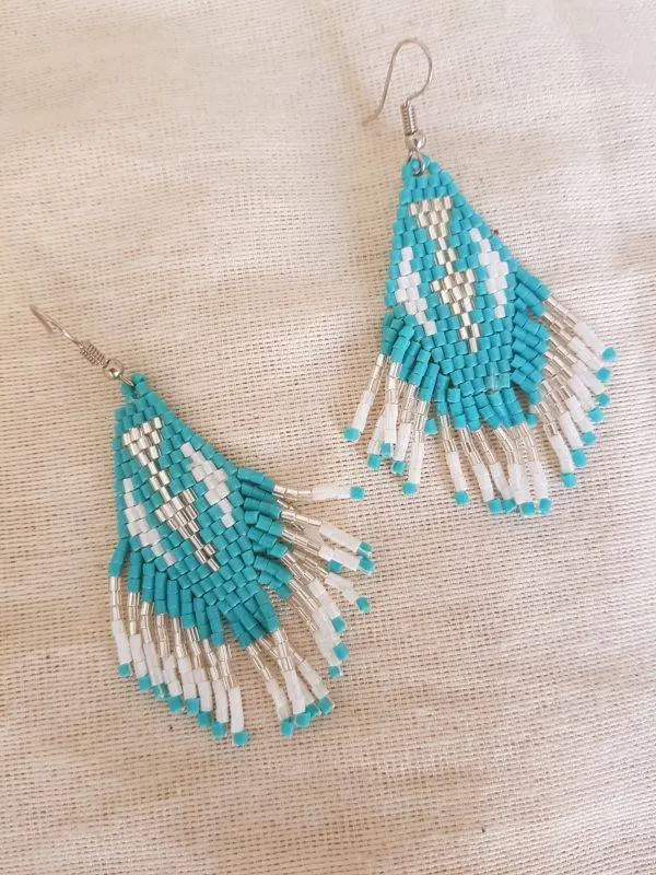 Pendientes summer turquesa