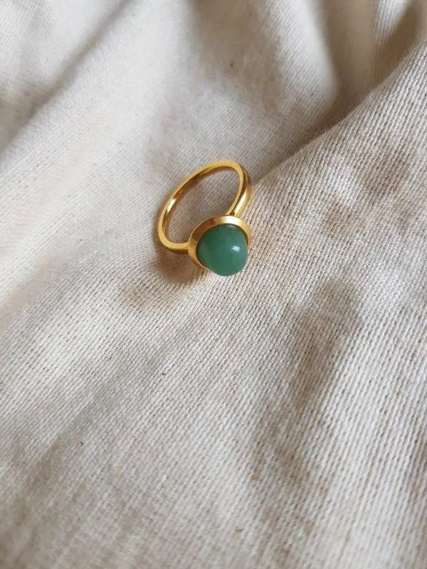 Anillo stone green