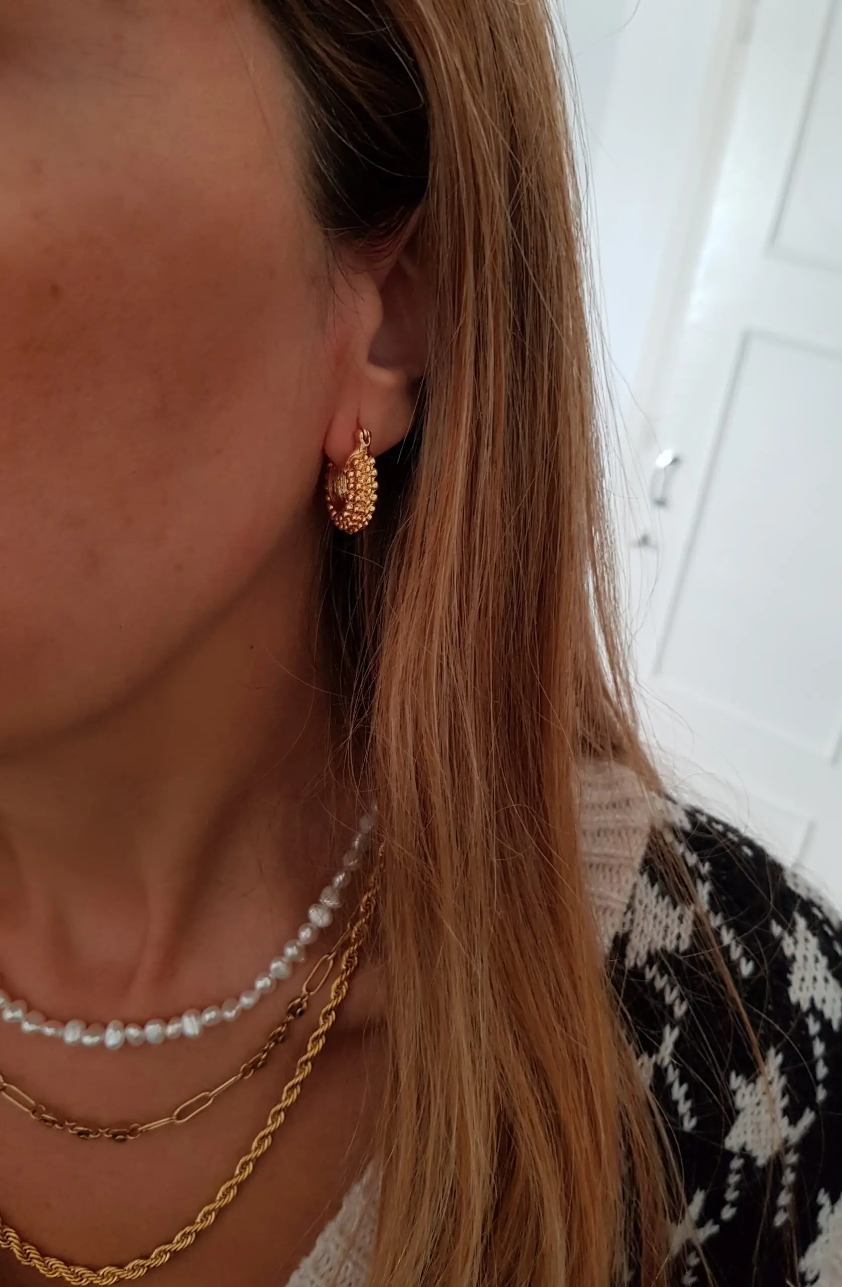 Aros gold vintage - Imagen 2