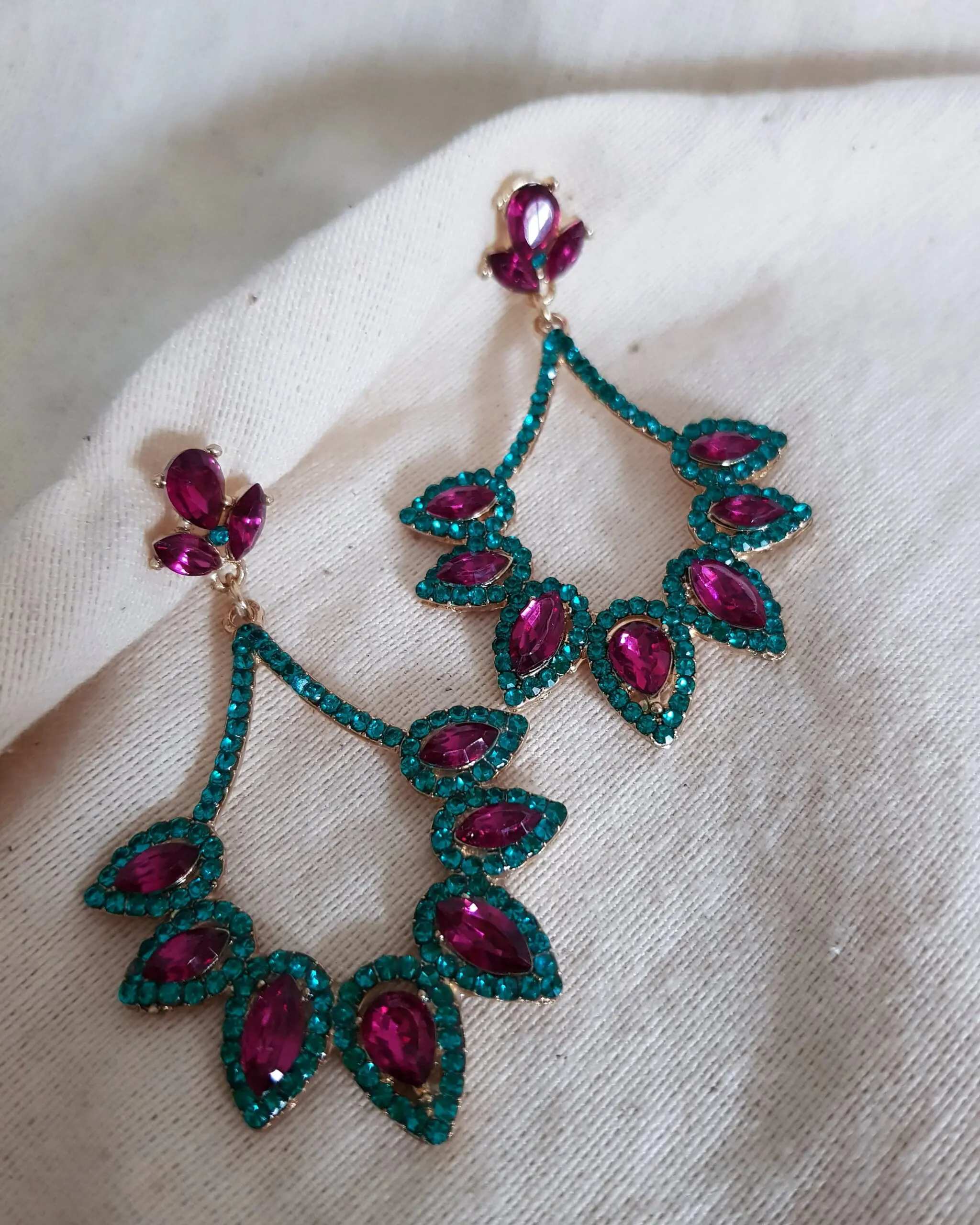 Pendientes Pink & Green