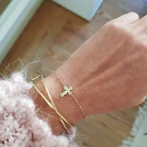 Pulsera cruz bright