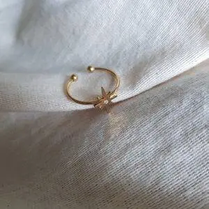 Anillo estrella destello