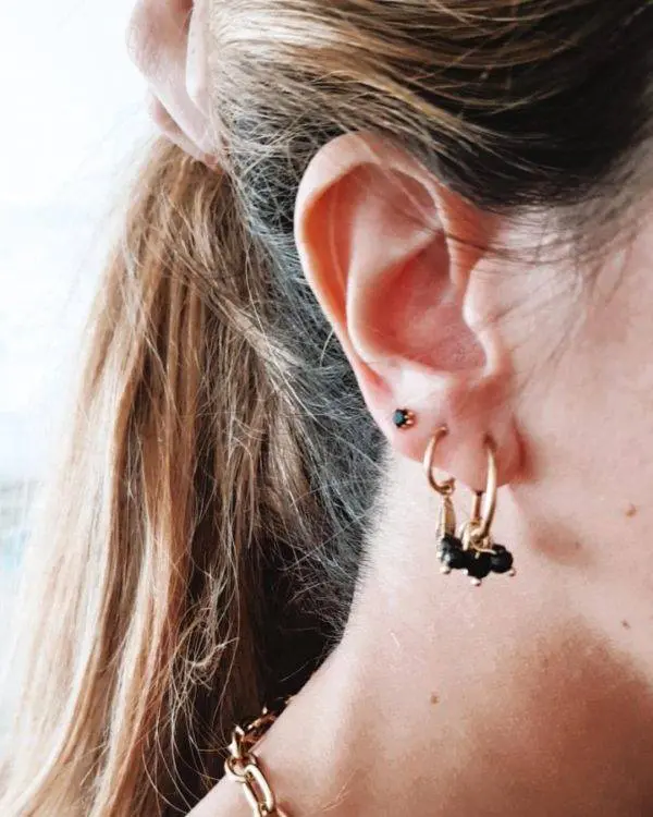 Aros piedras Black - Imagen 2