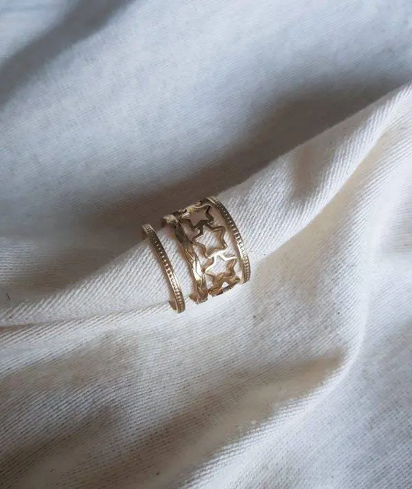 Anillo estrella doble
