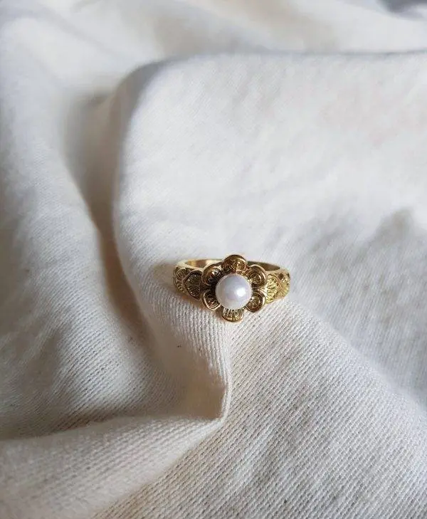 Anillo perla