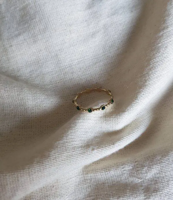 Anillo vintage green