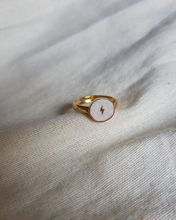 Anillo rayo white