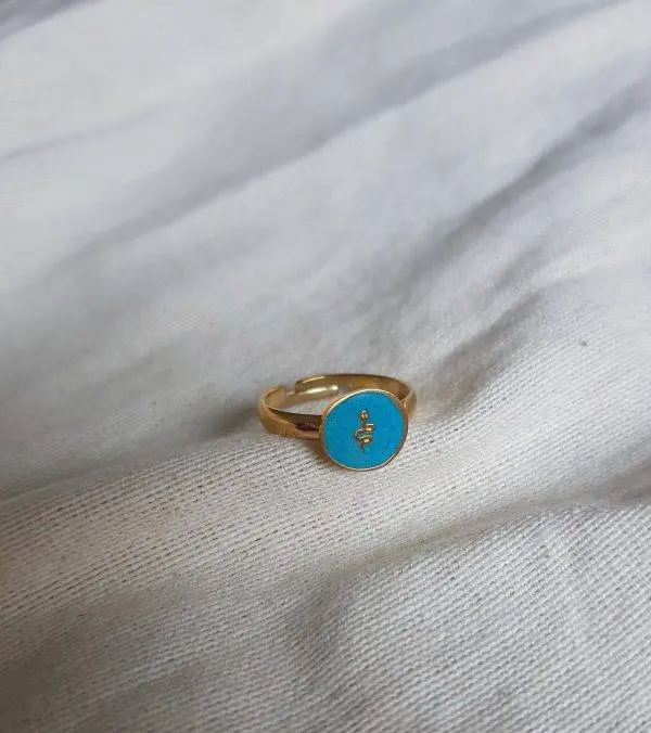 Anillo snake blue