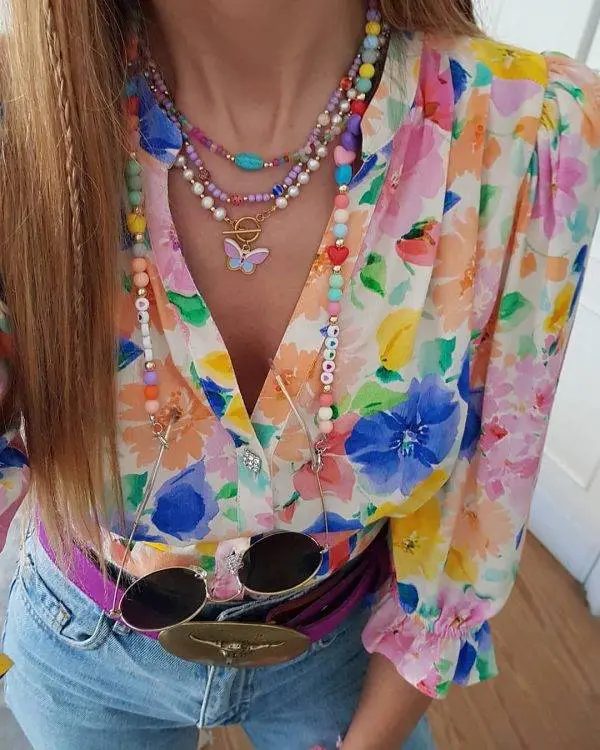 Collar Lilac flower - Imagen 2