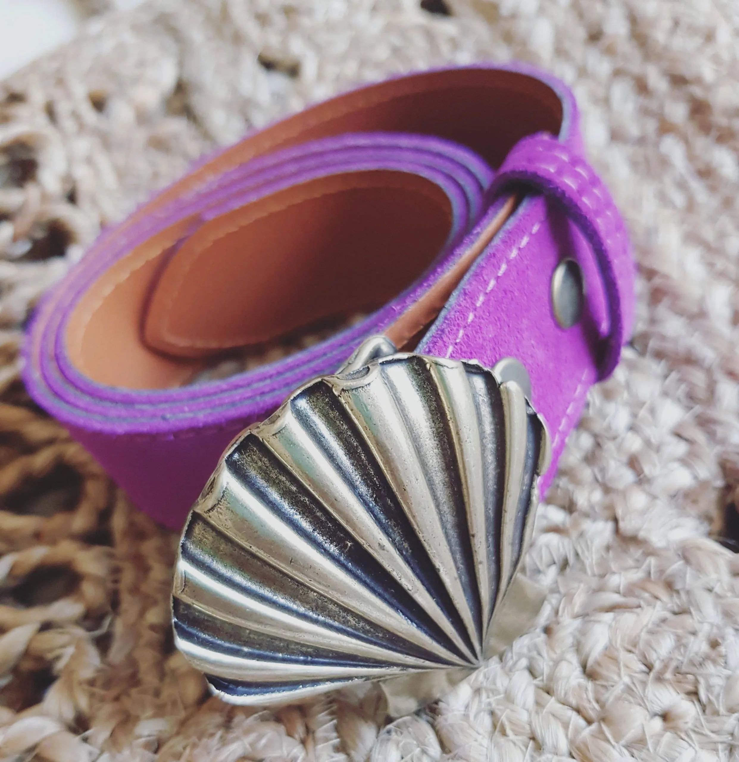 Cinturón concha pink