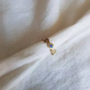 Anillo rombo blue
