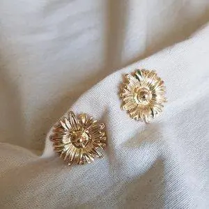 Pendientes girasol