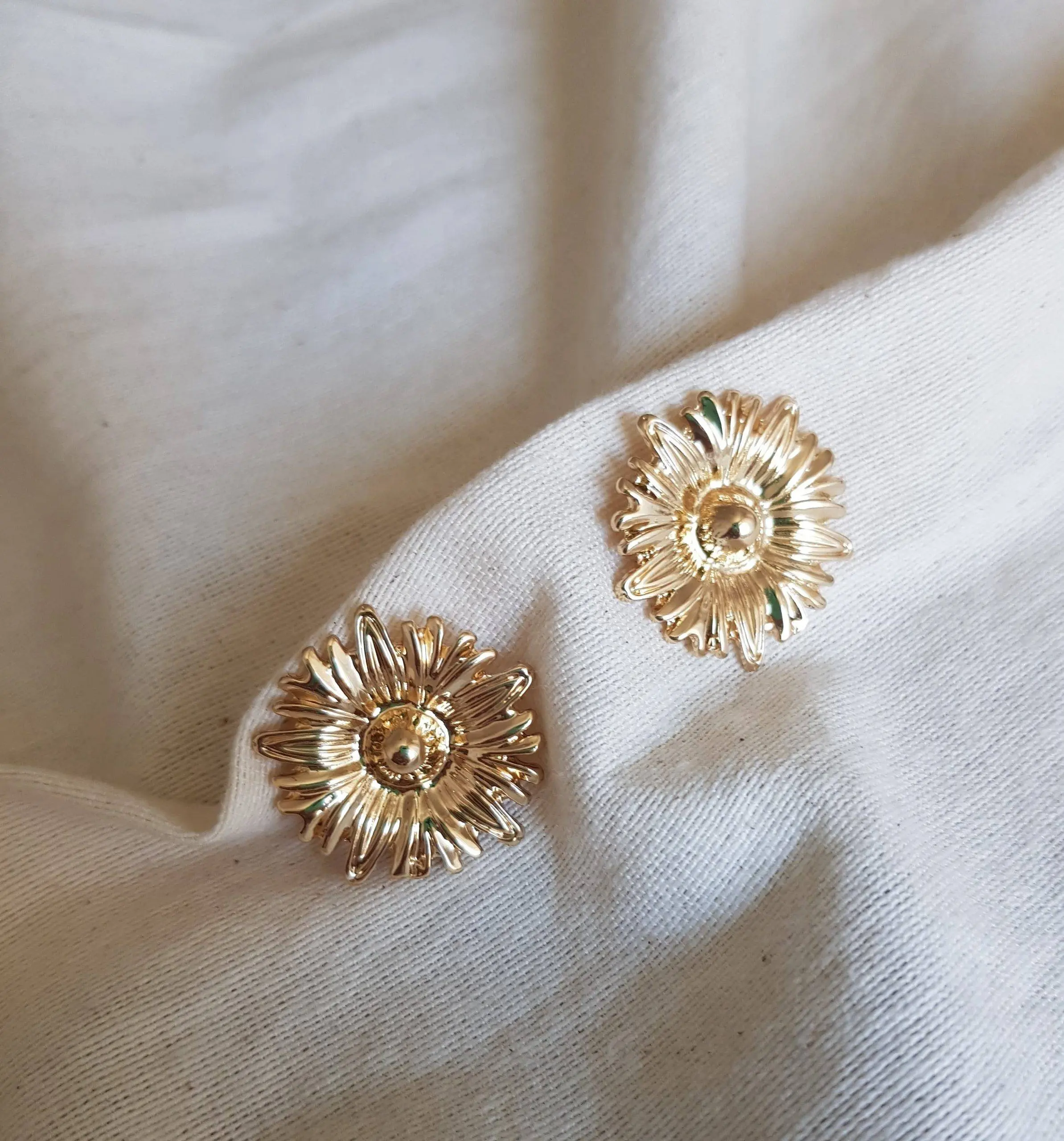 Pendientes girasol