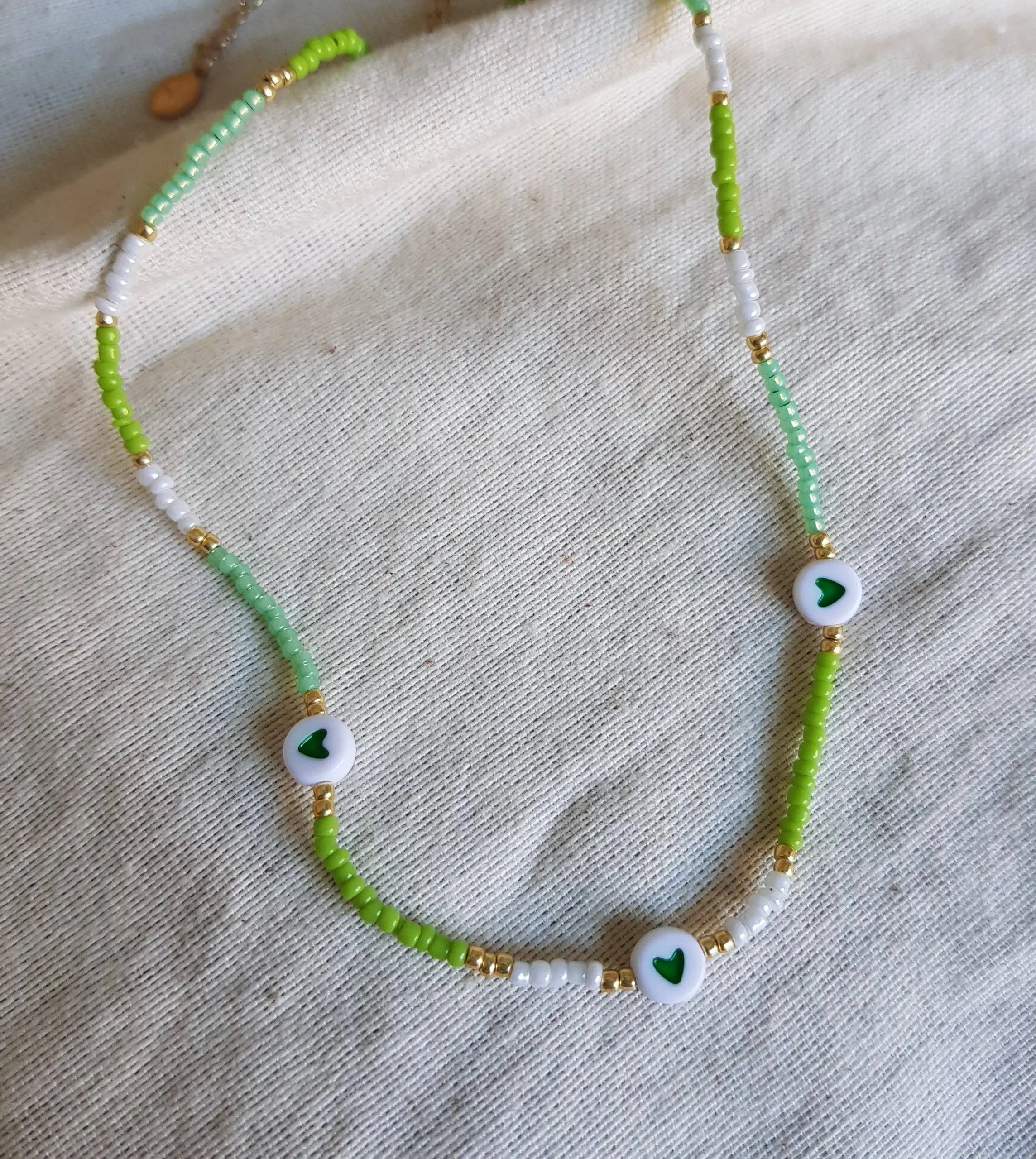 Collar Heart green