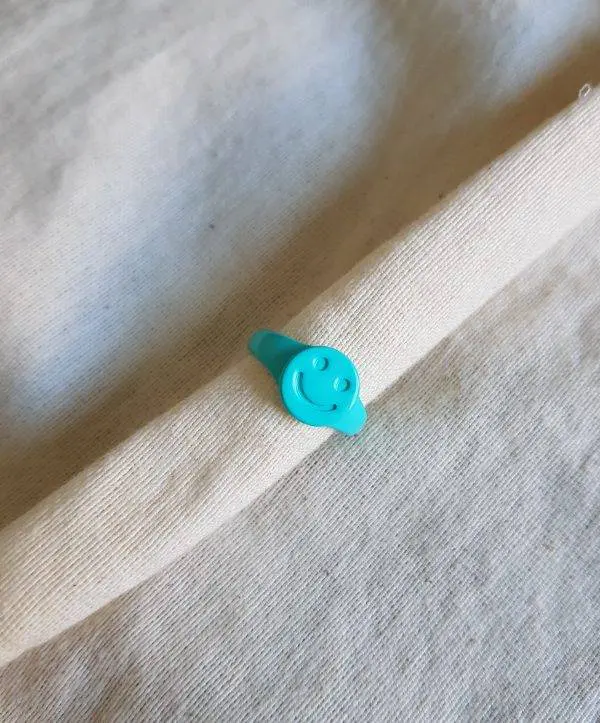 Anillo happy turquesa