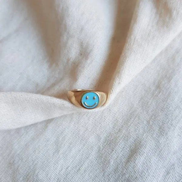 Anillo happy turquesa gold