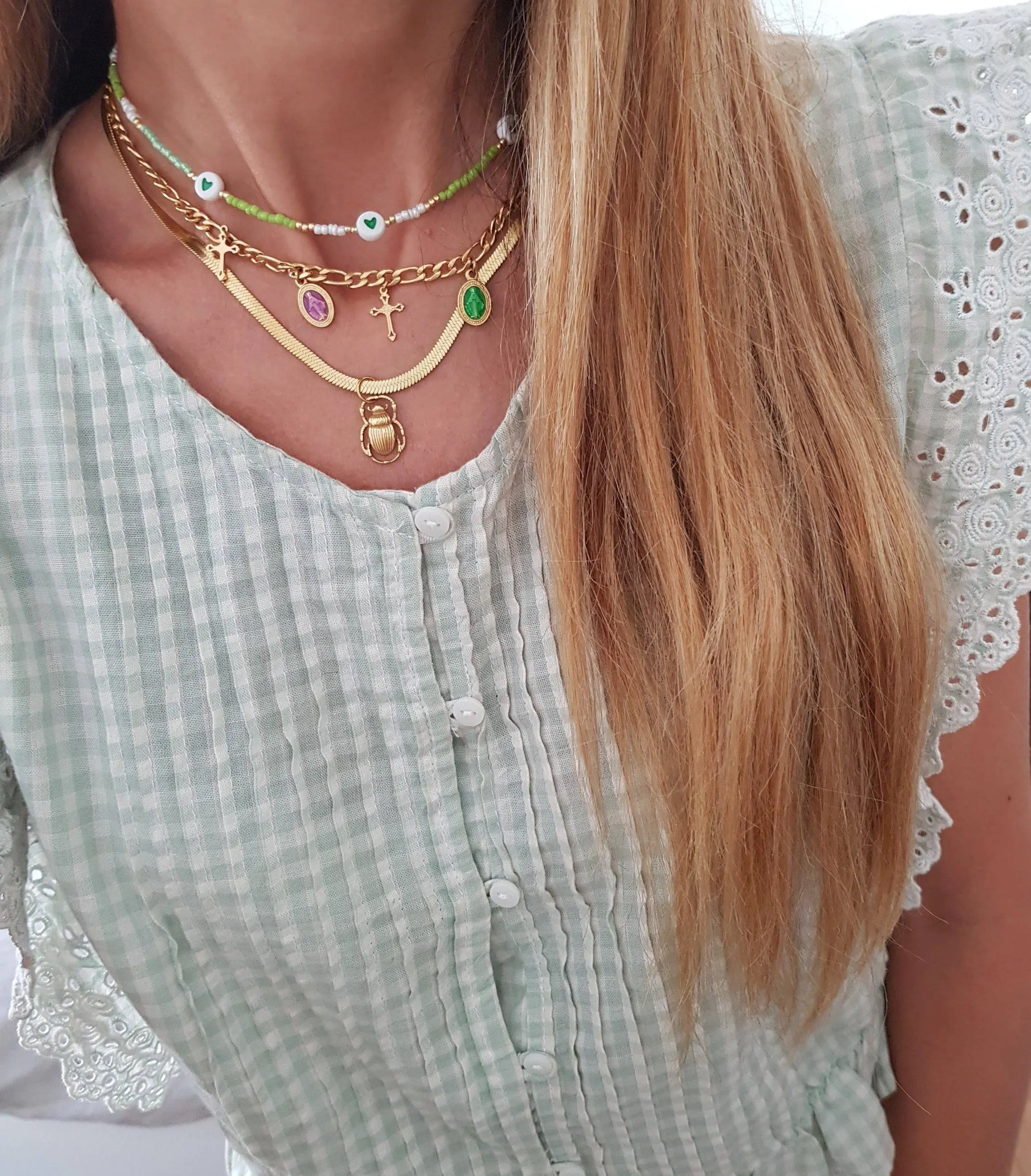 Collar Heart green - Imagen 2