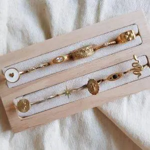 Joyero anillos rectángulo