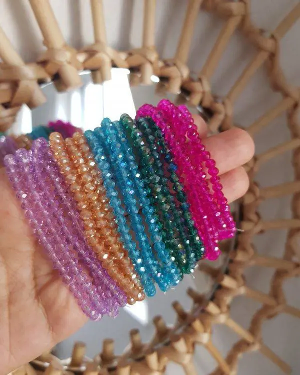 Pulsera piedras colores