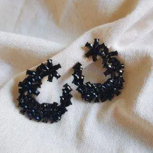 Pendientes diamond black