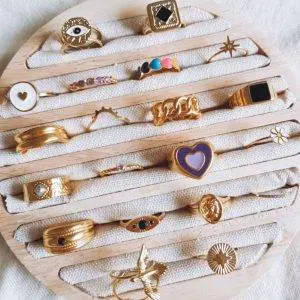 Joyero anillos redondo