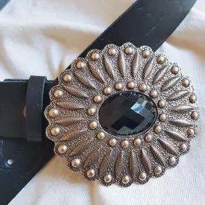 Cinturón flor black