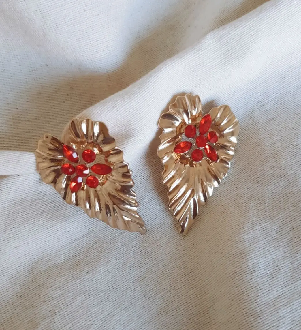 Pendientes golden red