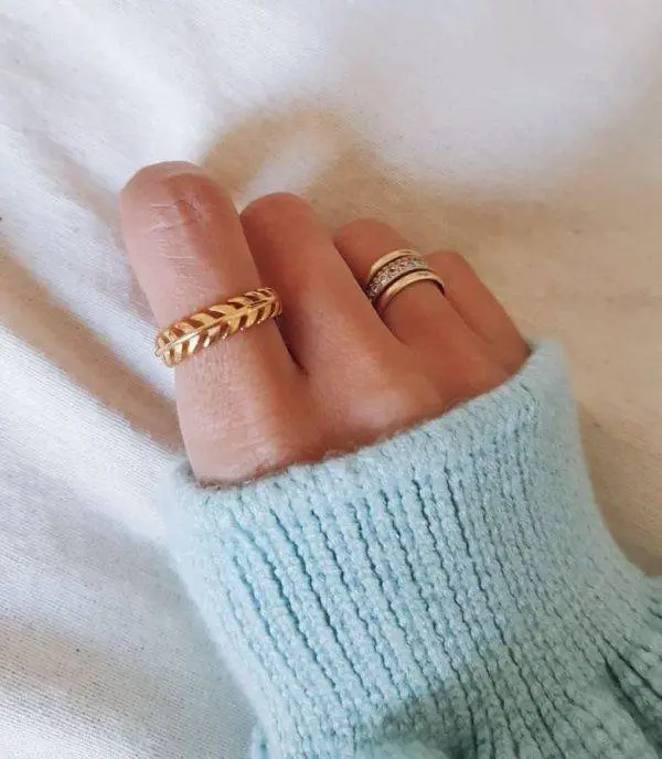 Anillo hojitas - Imagen 2