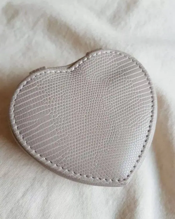 Joyero viaje corazón gris - Imagen 2
